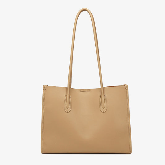 EGM296 BEIGE Genuine Leather Bag