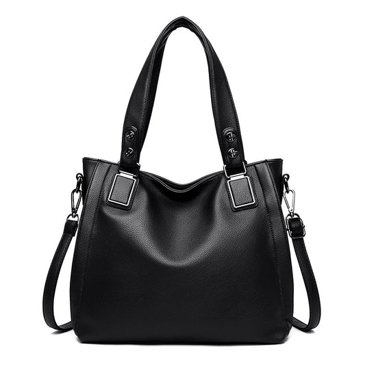 EMS150 BLACK Vegan Leather Bag