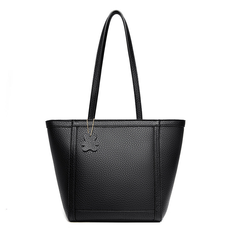 EMS168 BLACK Vegan Leather Bag