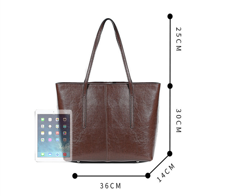 EGM288 BROWN Genuine Leather Bag