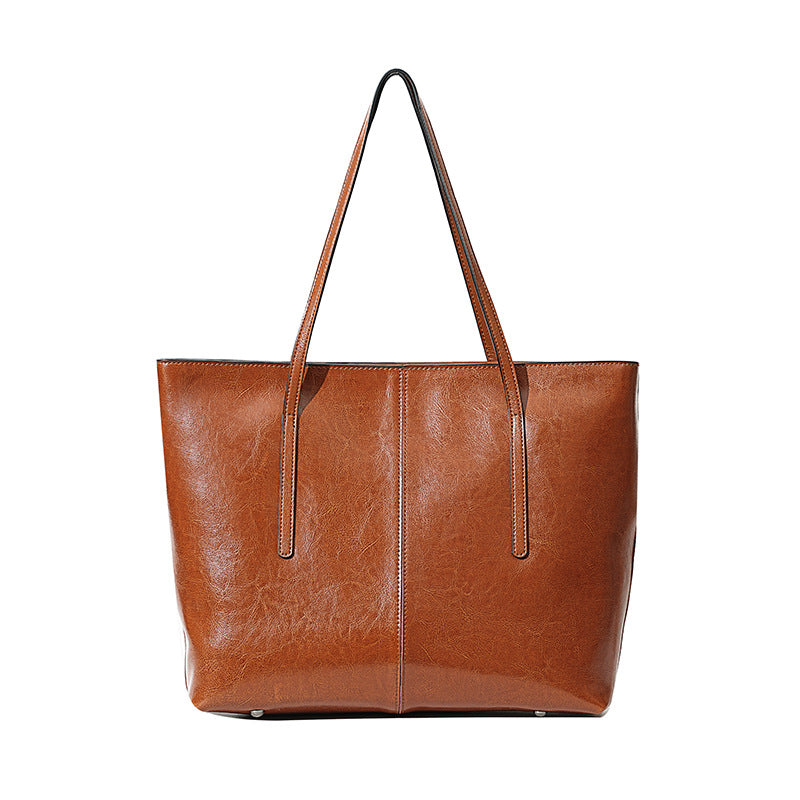 EGM288 BROWN Genuine Leather Bag