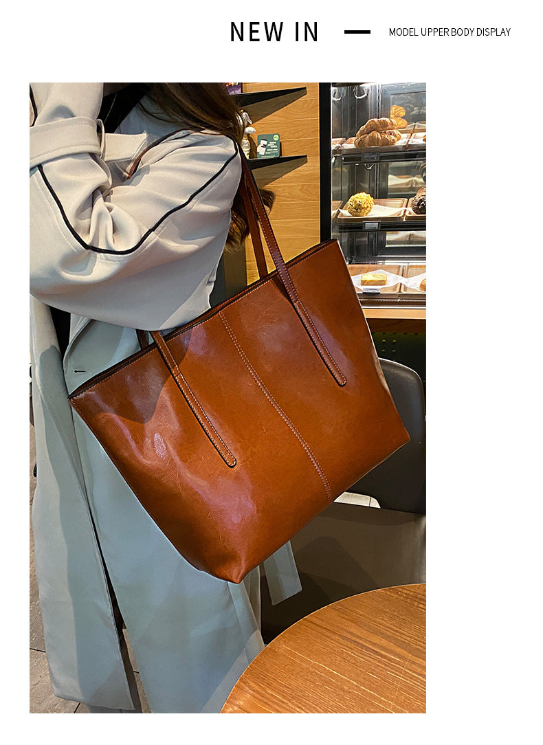 EGM288 BROWN Genuine Leather Bag