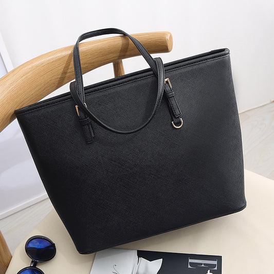 EMS174 BLACK Vegan Leather Bag