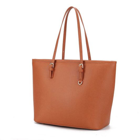 EMS174 TAN Vegan Leather Bag