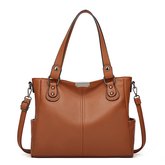 EMS175 TAN Vegan Leather Bag