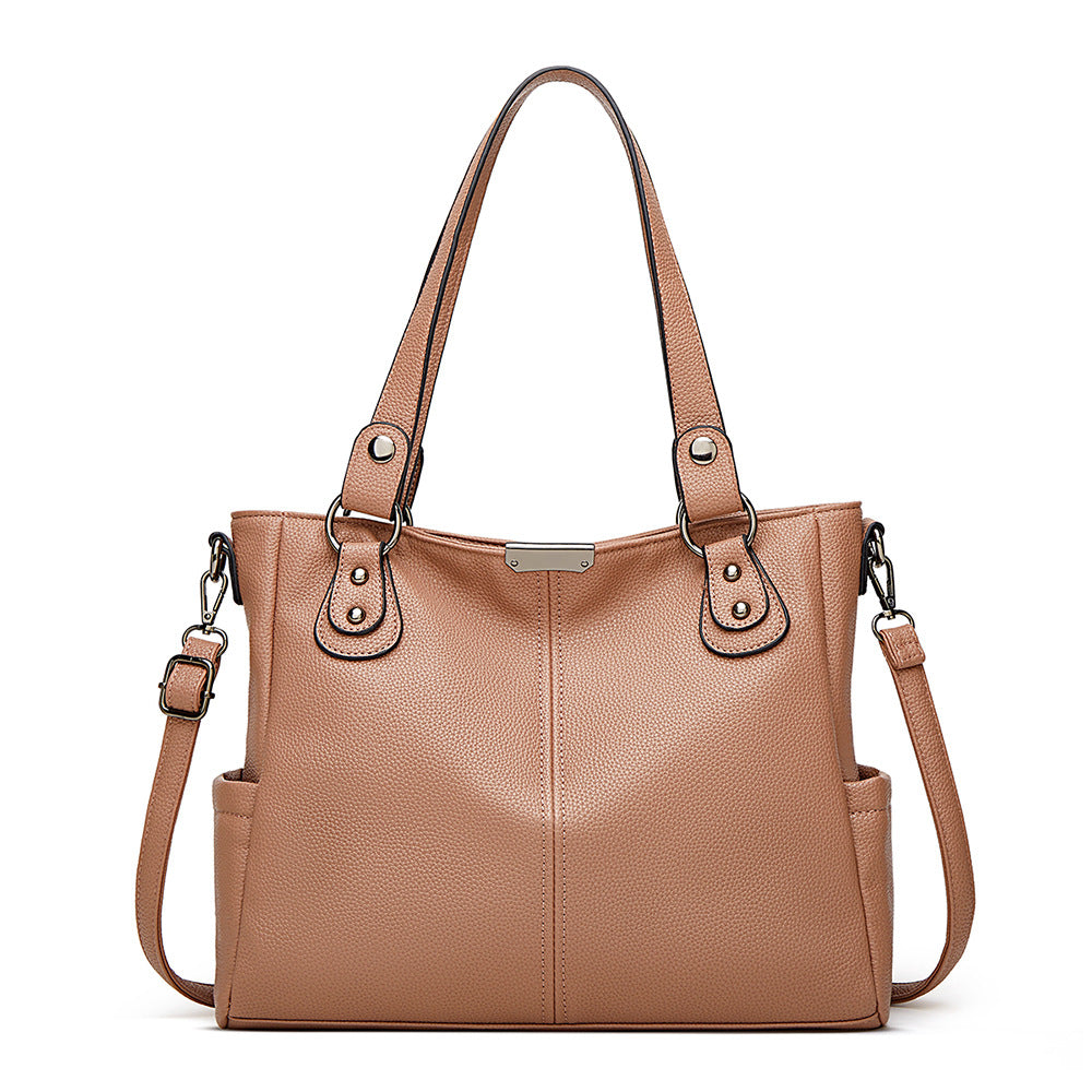 EMS175 KHAKI Vegan Leather Bag