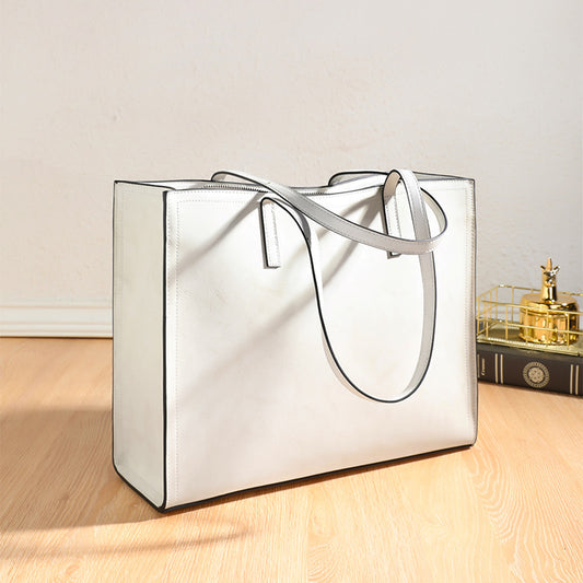 EGM283 WHITE Genuine Leather Bag